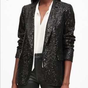 BANANA REPUBLIC BLACK SEQUIN BLAZER 💫